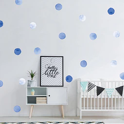 Luna llena azul | Vinilo sticker pared