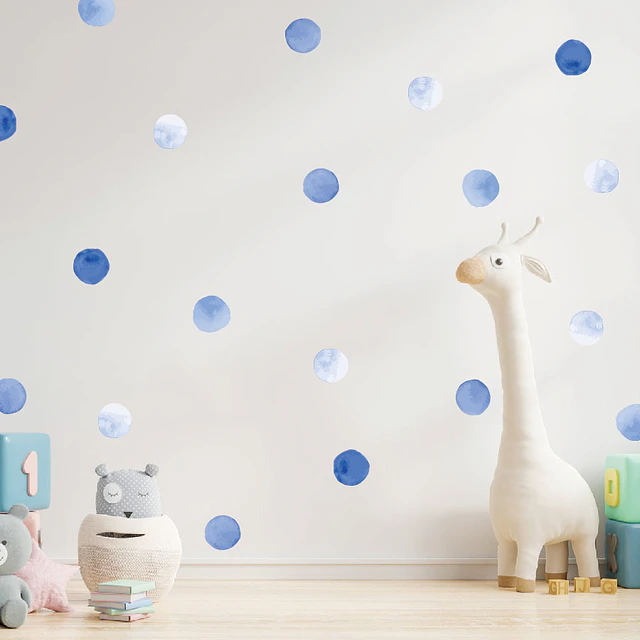 Luna llena azul | Vinilo sticker pared