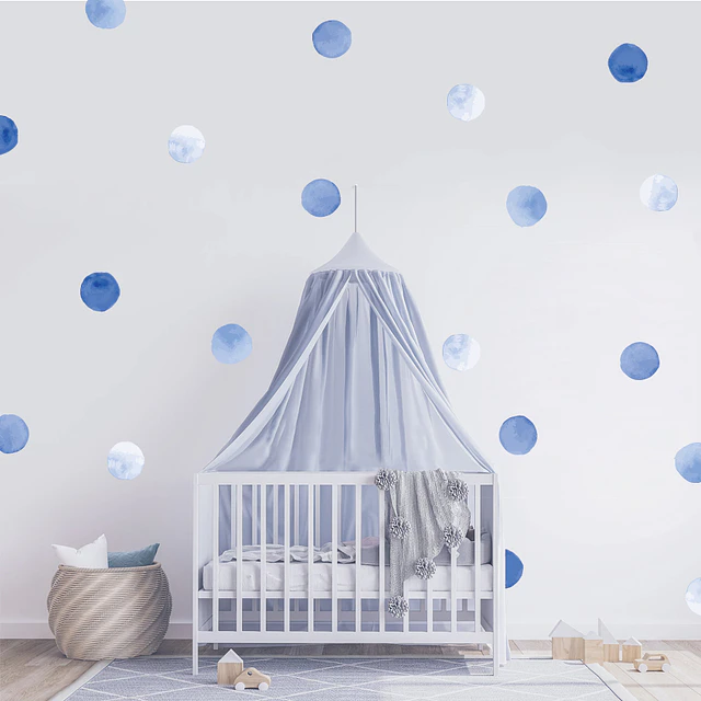 Luna llena azul | Vinilo sticker pared