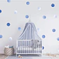 Círculos en Acuarela | Lámina Vinilo Decorativa Infantil 60 × 30 cm - Miniatura 3
