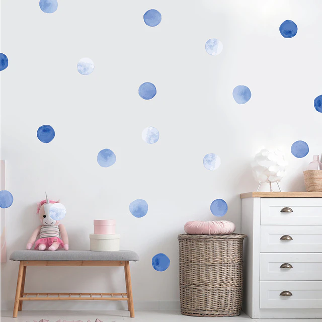 Luna llena azul | Vinilo sticker pared