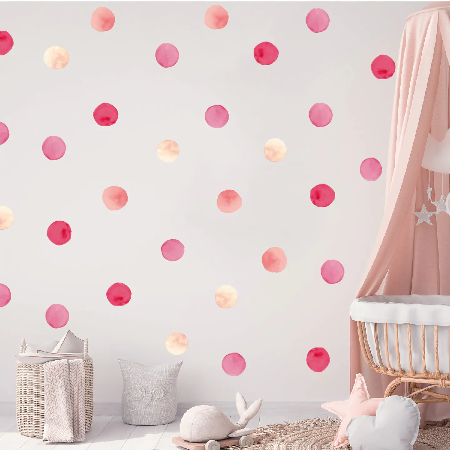 Luna llena rosada | Vinilo sticker pared  4