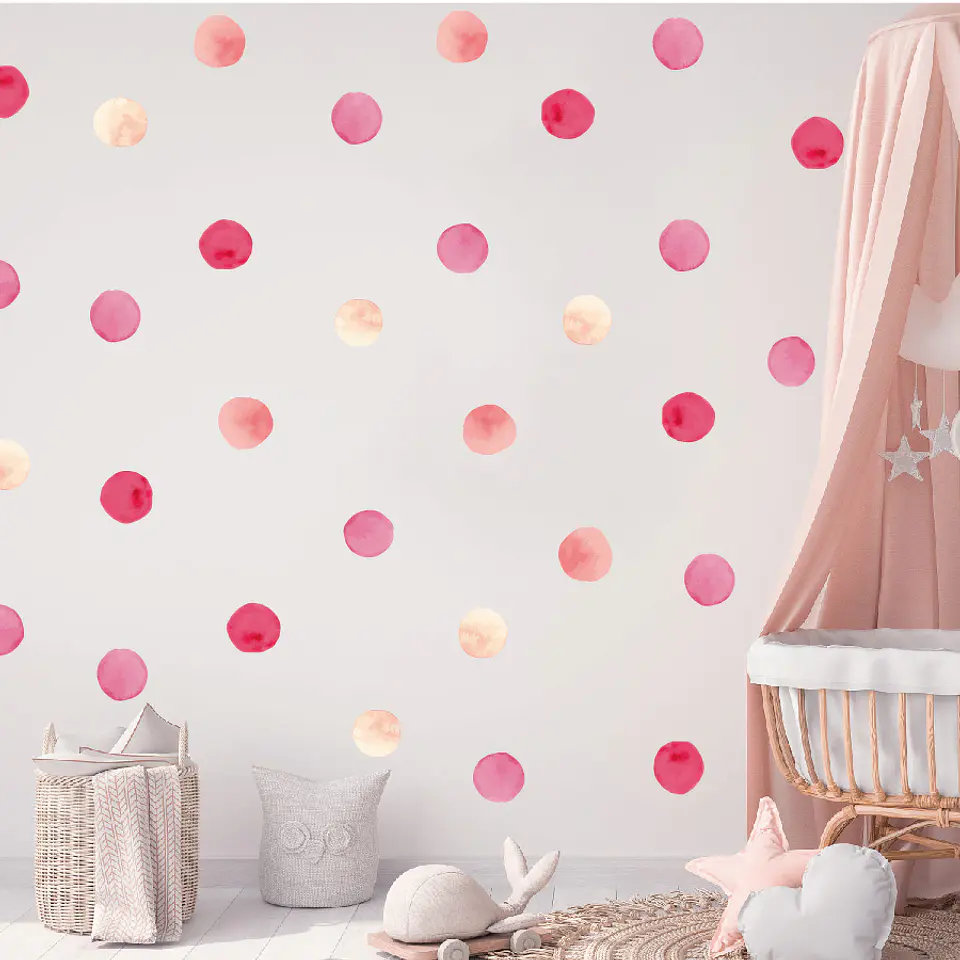 Luna llena rosada | Vinilo sticker pared  4