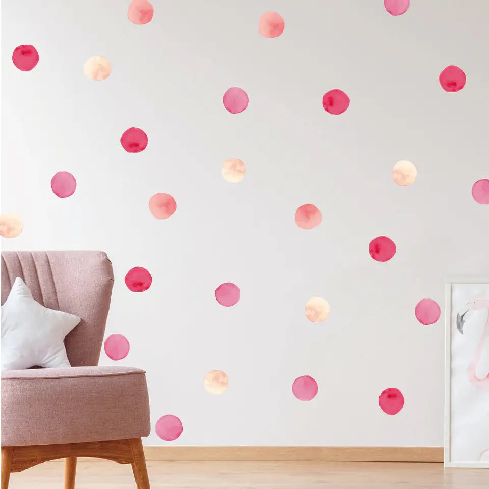 Luna llena rosada | Vinilo sticker pared  5