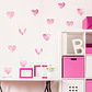 Corazones en Acuarela | Set 2 Vinilos Decorativos Infantiles 20 × 30 cm - Miniatura 1