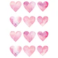 Corazones en Acuarela | Set 2 Vinilos Decorativos Infantiles 20 × 30 cm - Miniatura 4