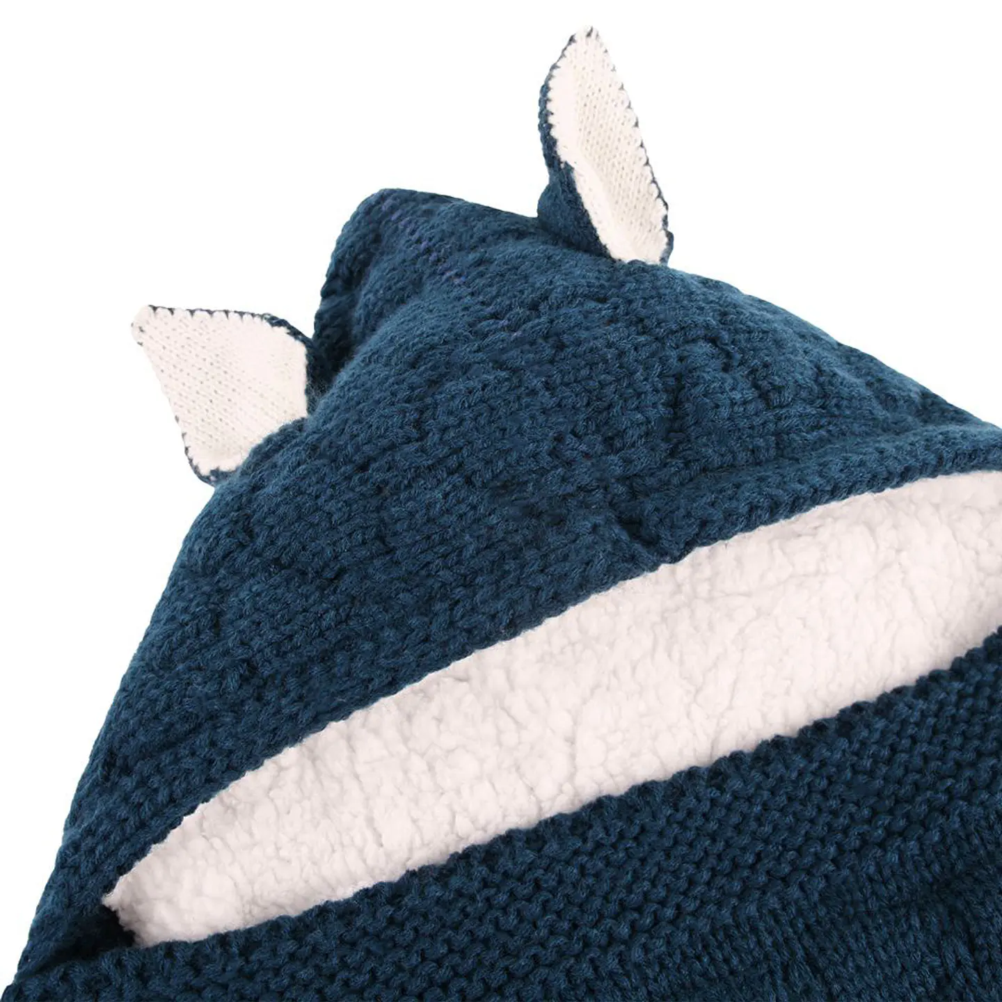 Tuto Zorrito | Manta saquito Azul 4