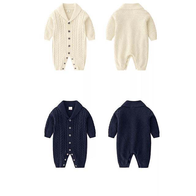 Baby Elegante | Enterito beige niño