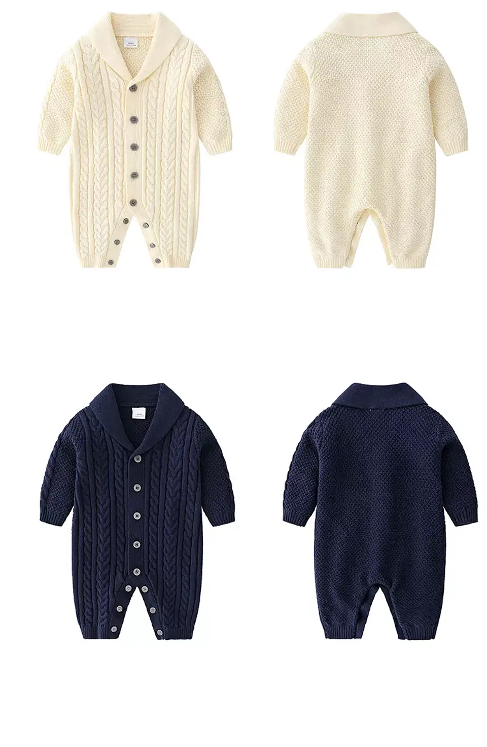 Baby Elegante | Enterito beige niño 2