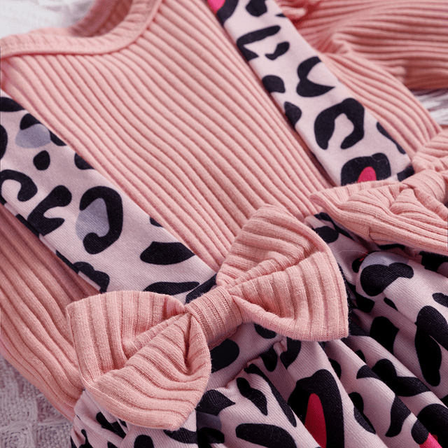 Animal print | Conjunto vestido, pilucho y cintillo