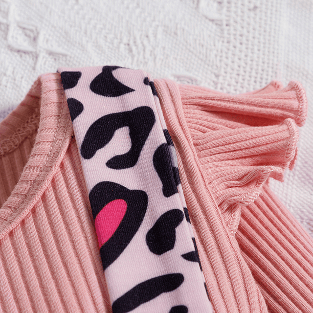 Animal print | Conjunto vestido, pilucho y cintillo