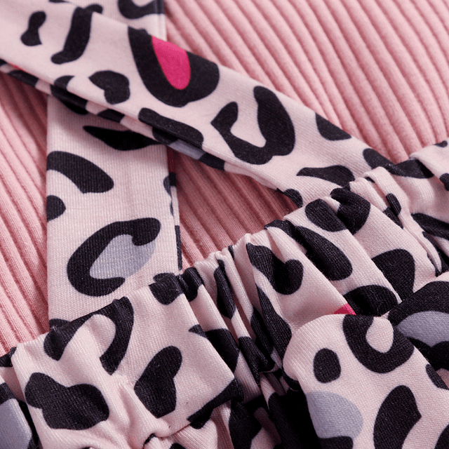 Animal print | Conjunto vestido, pilucho y cintillo