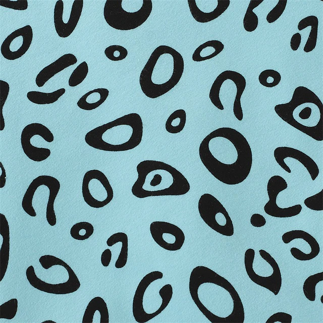 Animal print celeste | Conjunto poleron, pantalones y cintillo