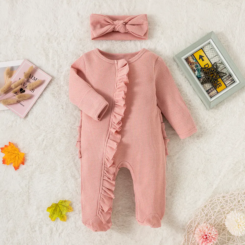 Aesthetic | Conjunto enterito rosado niña 1