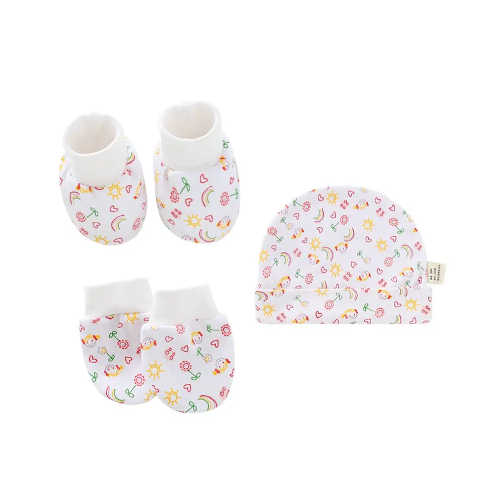 Pequeña hermosa | Set Gorro, guantes mitones y botitas 1