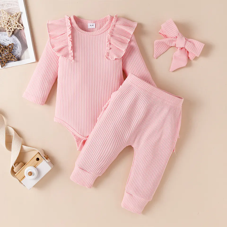 Dulzura mía | Conjunto pilucho, pantalones y cintillo 1