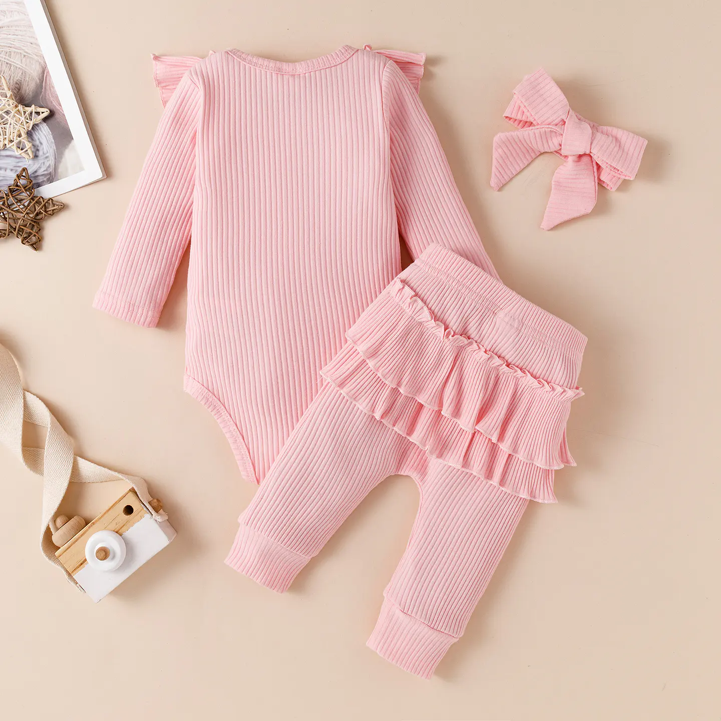 Dulzura mía | Conjunto pilucho, pantalones y cintillo 2
