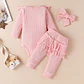 Dulzura mía | Conjunto pilucho, pantalones y cintillo - Miniatura 2