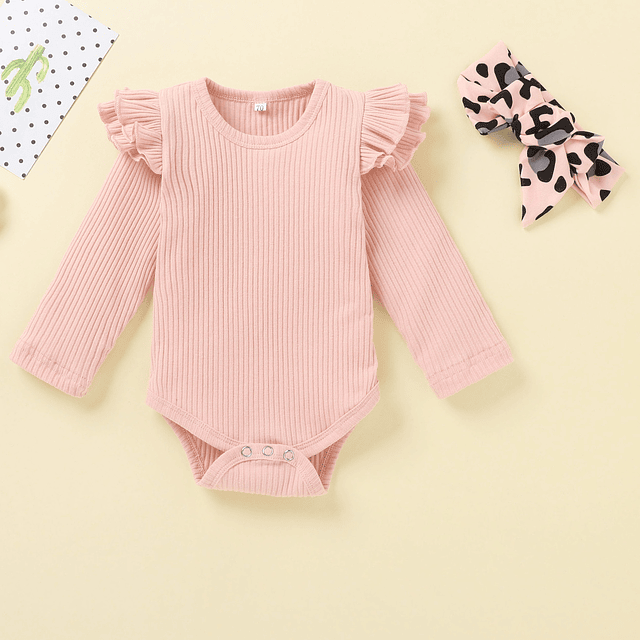 Animal print | Conjunto pilucho, pantalón y cintillo niña