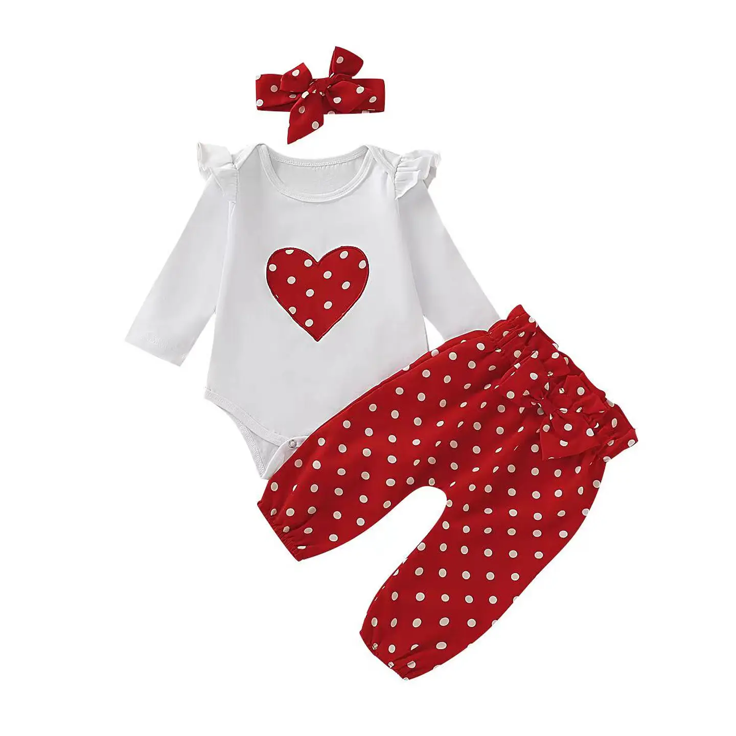 Corazoncita | Conjunto pilucho, pantalones y cintillo 3