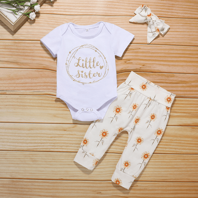 Little Sister | Conjunto pilucho, pantalones y cintillo