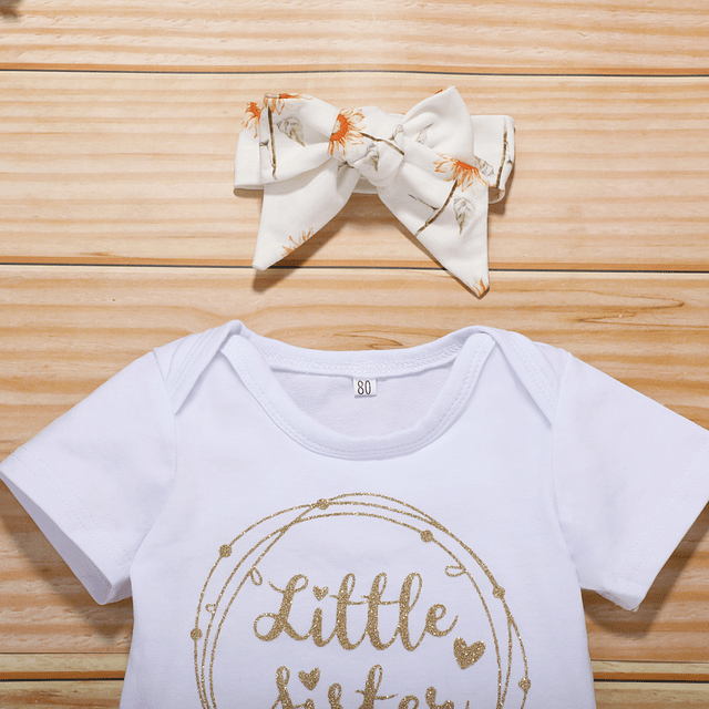 Little Sister | Conjunto pilucho, pantalones y cintillo