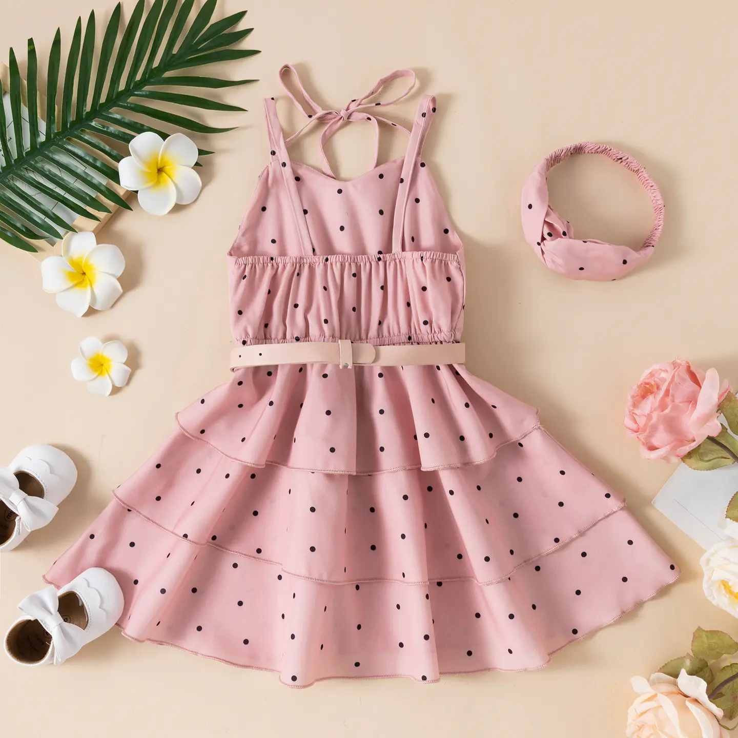 La Española | Conjunto vestido, cintillo y cinturón 1