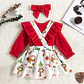Navideña | Conjunto vestido, pilucho y cintillo - Miniatura 1