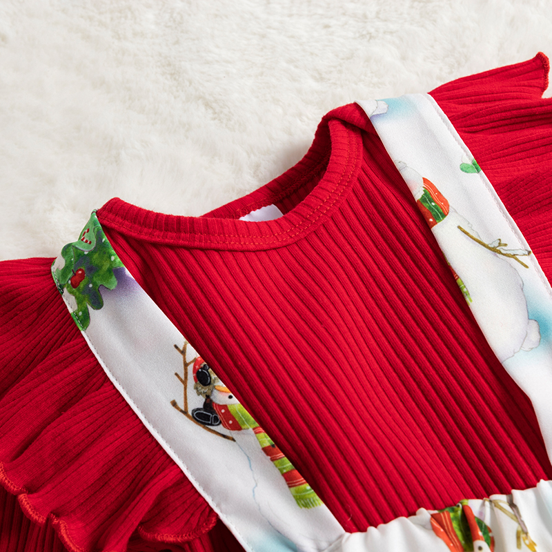 Navideña | Conjunto vestido, pilucho y cintillo 5