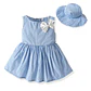 Conjunto vestido gorro, camisa con short, suspensores - Miniatura 2