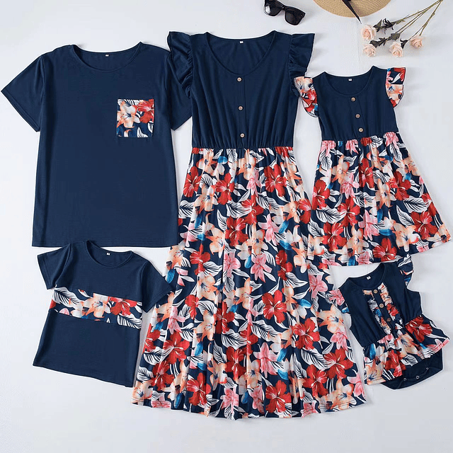 Hawai baby | Conjunto vestidos familia