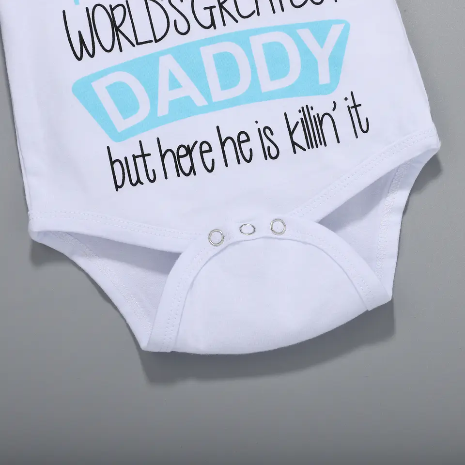 Daddy is the best | Conjunto pilucho, pantalón y gorrito 4