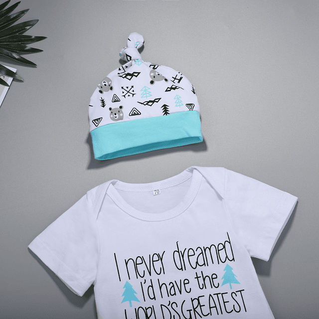 Daddy is the best | Conjunto pilucho, pantalón y gorrito