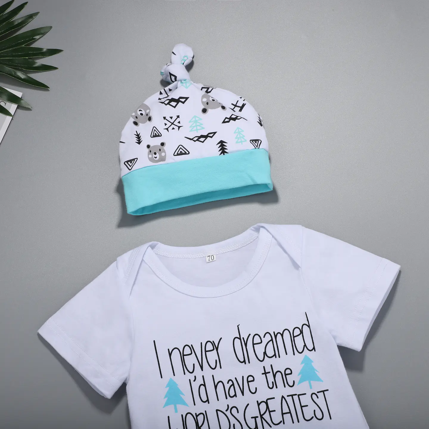 Daddy is the best | Conjunto pilucho, pantalón y gorrito 3