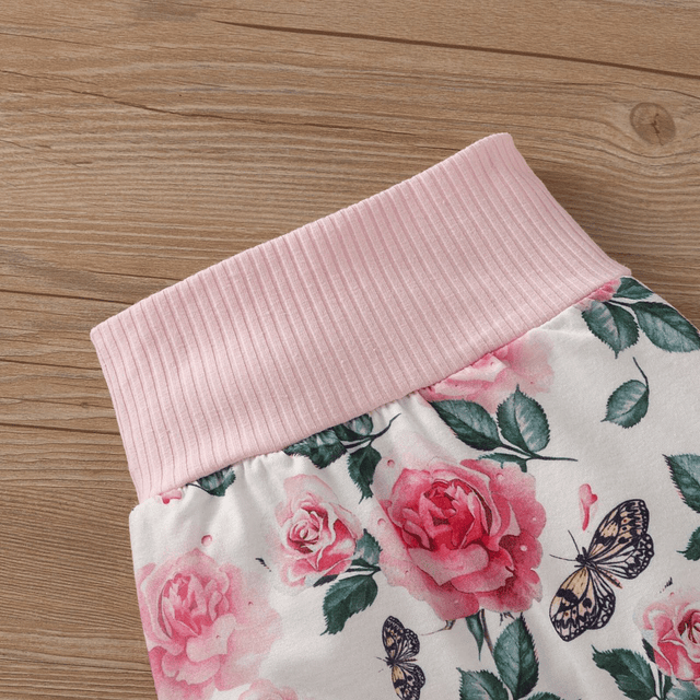 Florecilla | Conjunto pilucho, pantalón y cintillo niña