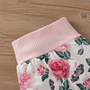 Florecilla | Conjunto pilucho, pantalón y cintillo niña
