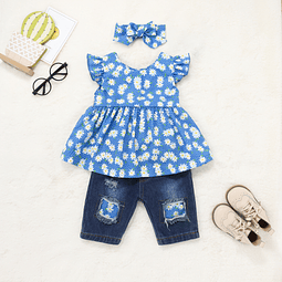 Alegría mía | Conjunto polera, jeans y cintillo- COPIAR