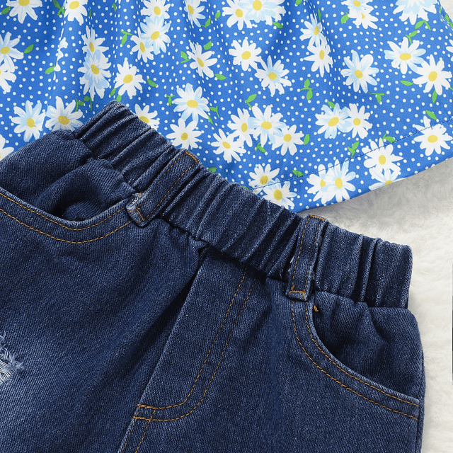 Alegría mía | Conjunto polera, jeans y cintillo- COPIAR