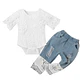 Topísima OMG | Conjunto pilucho encaje y jeans - Miniatura 1