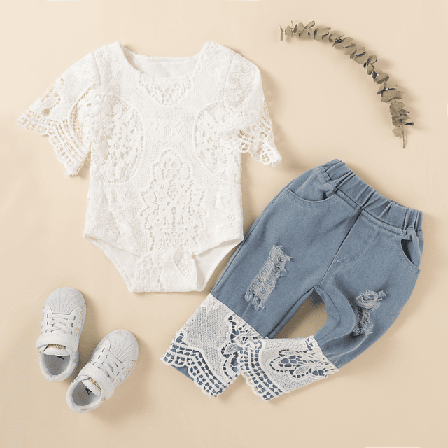 Topísima OMG | Conjunto pilucho encaje y jeans