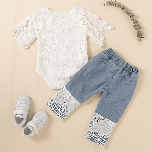 Topísima OMG | Conjunto pilucho encaje y jeans