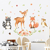 Sticker de Pared Infantil Cute Animals | Vinilo Decorativo 90x30cm Estilo Acuarela