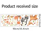 Sticker de Pared Infantil Cute Animals | Vinilo Decorativo 90x30cm Estilo Acuarela - Miniatura 6