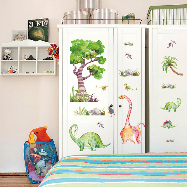 Baby sweet Dinos 2x (90x30cm) | Vinilo sticker pared