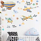 ✈️ Aviones y Avionetas en Acuarela | Set Completo de 4 Láminas 90x30 cm | Vinilo Sticker de Pared Infantil - Miniatura 3