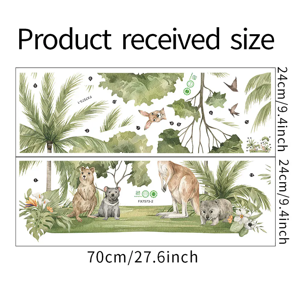 The Jungle 2 (70X24) | Vinilo sticker pared 8