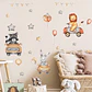 Animales leon mapache y conejo  90x30cm | Vinilo sticker pared - Miniatura 3