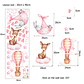 Sticker de Pared Infantil Sweet Pink Animals | Vinilo Decorativo 90x30cm Estilo Acuarela - Miniatura 5