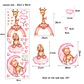 🩷 Sweet Pink Animals | Set de 4 Láminas 90x30 cm | Vinilo Sticker de Pared Infantil en Acuarela - Miniatura 2