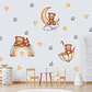 Oso, animales y magia 90x30cm | Vinilo sticker pared - Miniatura 1